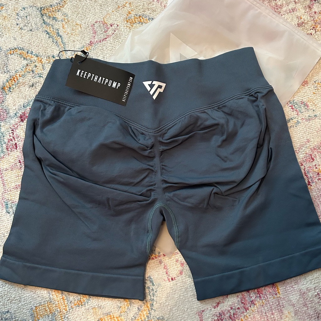 Women's Athletic Shorts - Blue